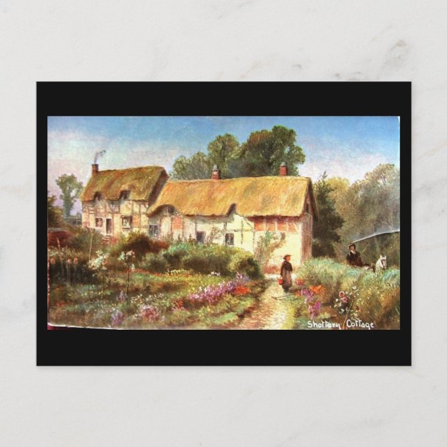 Old Postcard, Shottery, Anne Hathaway's Cottage Postcard (Front)