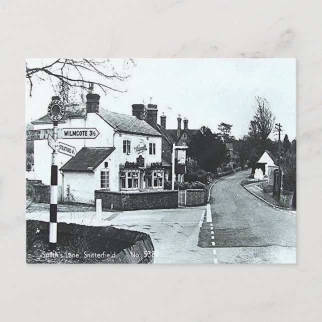 Old Postcard - Snitterfield, Warwickshire (Front)