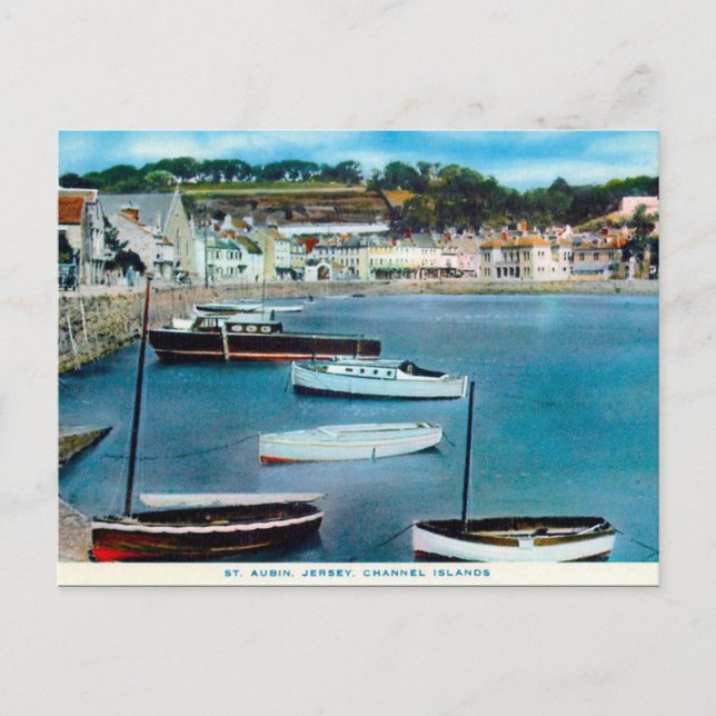 Old Postcard - St Aubin, Jersey, Channel Islands (Front)