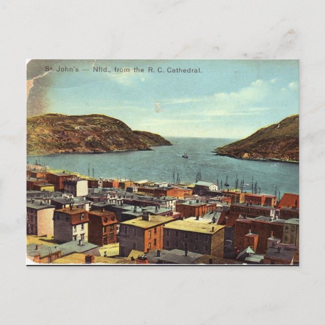 Old Postcard - St John's, Newfoundland (Front)