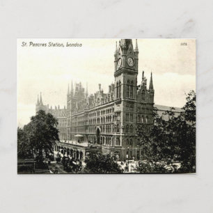 Old Postcard - St Pancras Station, London