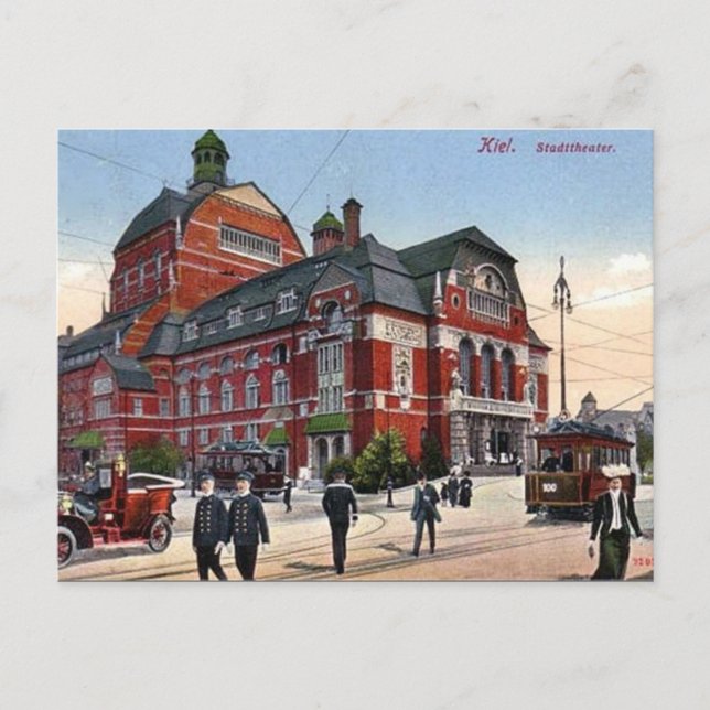 Old Postcard - Stadttheater, Kiel, Germany (Front)