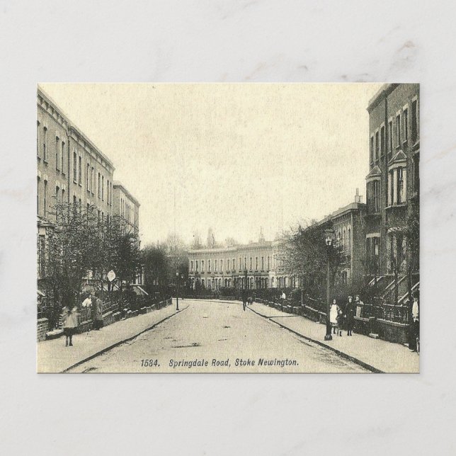 Old Postcard - Stoke Newington, London (Front)