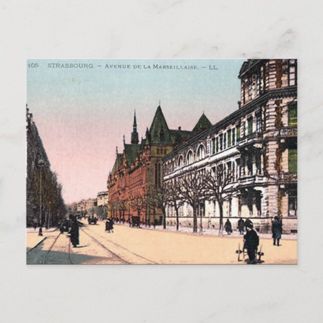 Old Postcard - Strasbourg, France (Front)