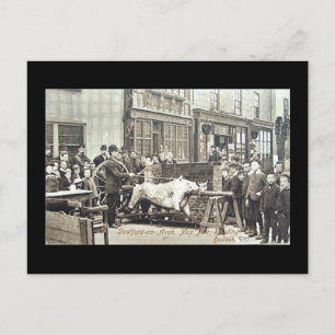 Old Postcard, Stratford-upon-Avon Mop 1897 Postcard