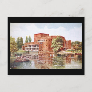 Old Postcard, Stratford-upon-Avon, Theatre Postcard