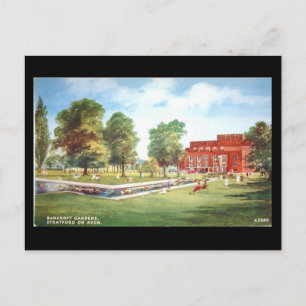 Old Postcard, Stratford-upon-Avon, Theatre Postcard