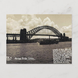 Old Postcard - Sydney Harbour Bridge