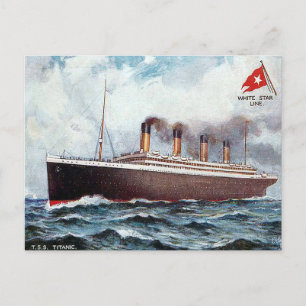 Old Postcard - T S S Titanic