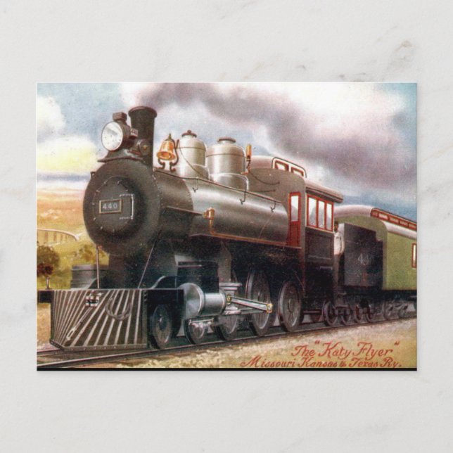 Old Postcard - The "Katy Flyer". (Front)