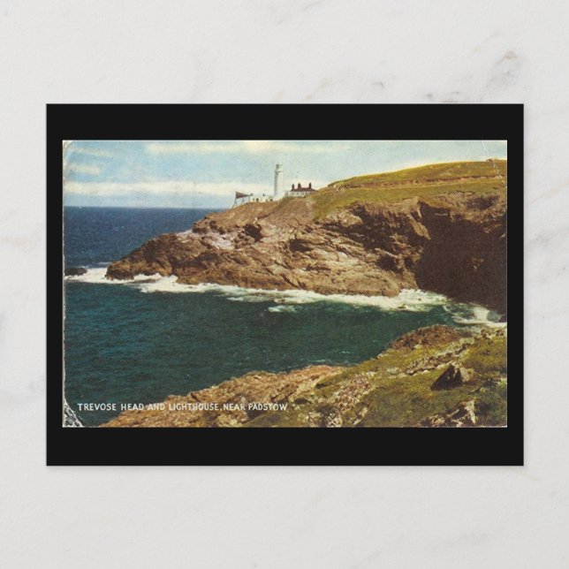 Old Postcard - Trevose Head, Padstow, Cornwall (Front)