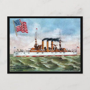 Old Postcard - US Battleship "Georgia"