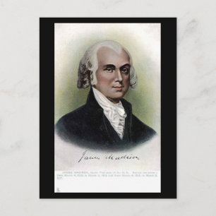 Old Postcard - US President James Madison