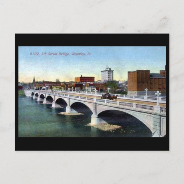 Old Postcard - Waterloo, Iowa, USA (Front)
