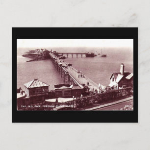Old Postcard, Weston-super-Mare, Old Pier Postcard
