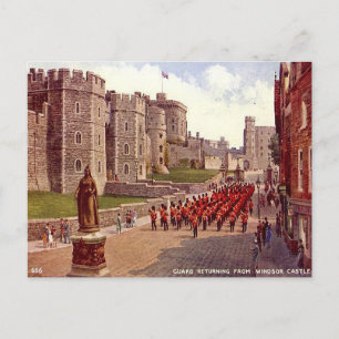 Old Postcard - Windsor Castle - the Guards