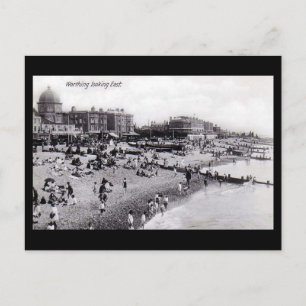 Old Postcard, Worthing Beach Postcard