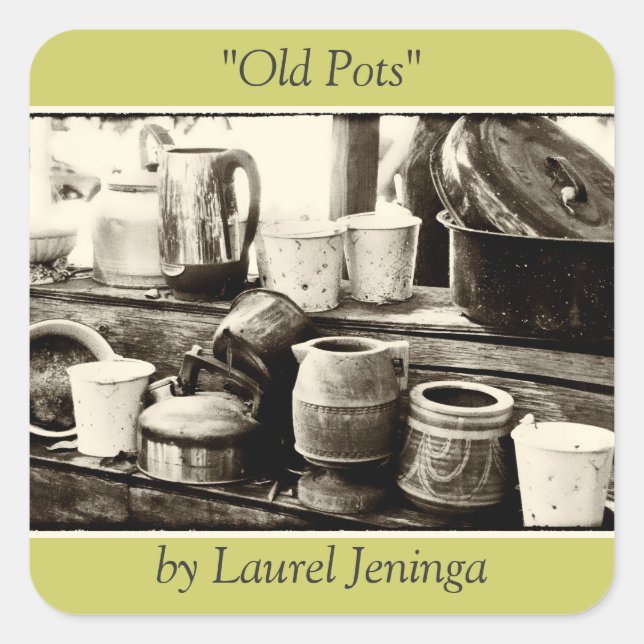 "Old Pots" Sticker (Front)