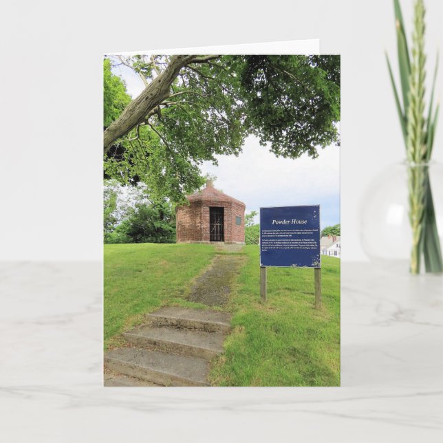 Old Powder House Plymouth MA card (Front)