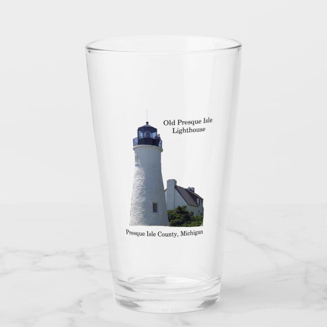 Old Presque Isle Lighthouse glass (Front)