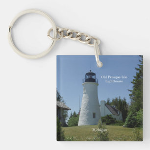 Old Presque Isle Lighthouse key chain