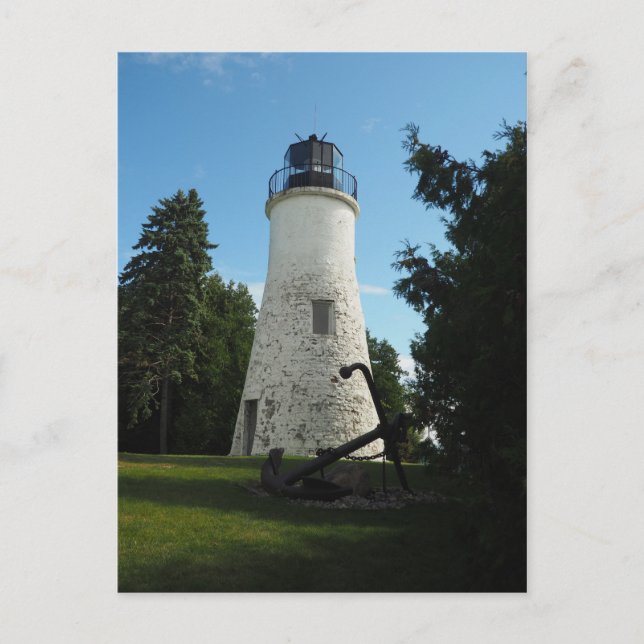 Old Presque Isle Lighthouse Postcard (Front)