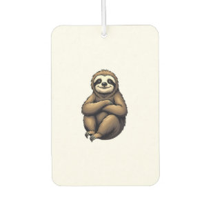 Old Print Sloth Art Vintage Graphic 2 Air Freshener