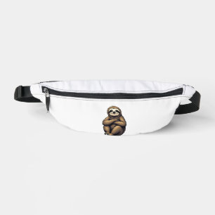 Old Print Sloth Art Vintage Graphic 2 Fanny Pack