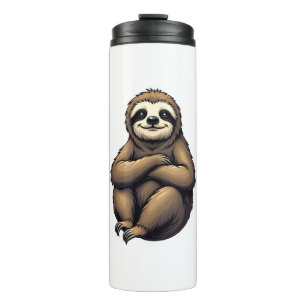 Old Print Sloth Art Vintage Graphic 2 Thermal Tumbler
