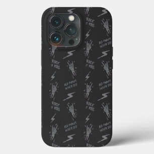 Old Punks Never Die Skeleton Rock On Gothic  iPhone 13 Pro Case