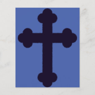 Old purple christian cross