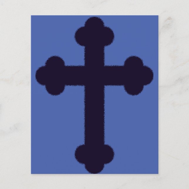 Old purple christian cross (Front)