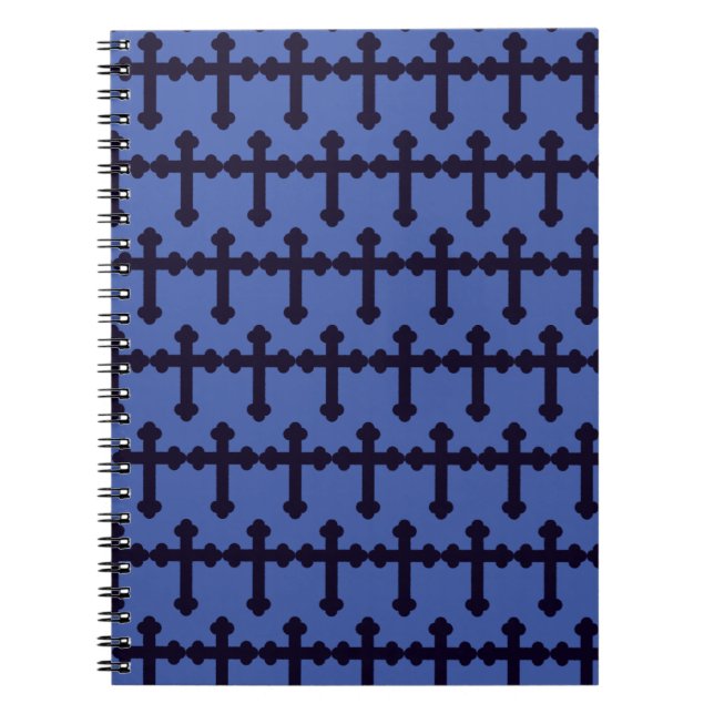 Old purple christian cross notebook (Front)