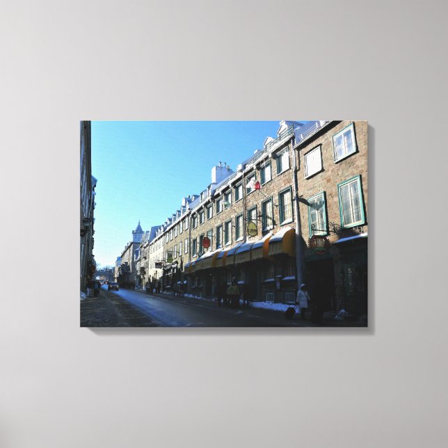 Old Quebec City, Quebec, Canada Canvas Print (Front)