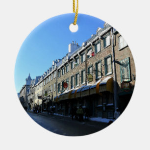 Old Quebec City, Quebec, Canada Ceramic Ornament