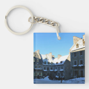Old Quebec City, Quebec, Canada Keychain
