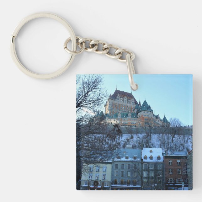 Old Quebec City, Quebec, Canada Keychain (Front)