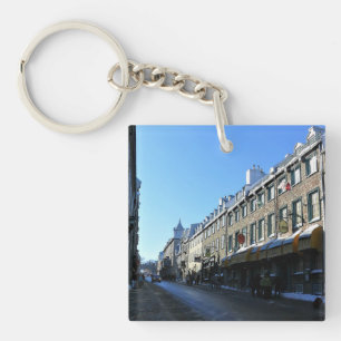 Old Quebec City, Quebec, Canada Keychain