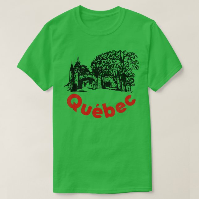 Old Quebec City T-Shirt (Design Front)