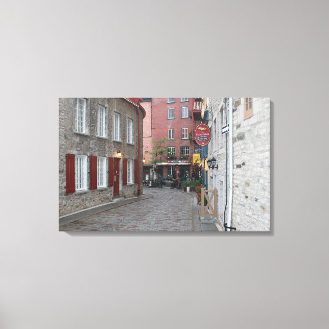 Old Quebec - Colour Canvas Print (Front)
