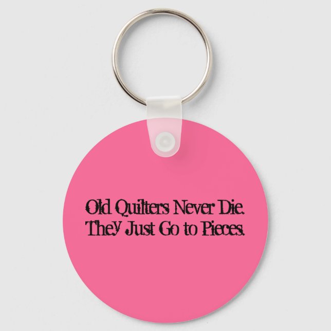 Old Quilters Keychain (Front)