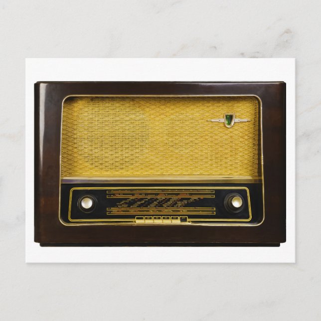 old radio postcard (Front)