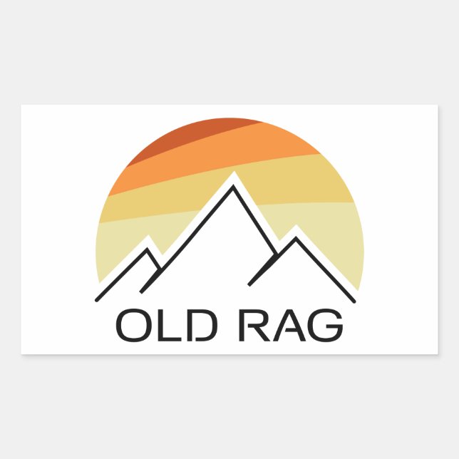 Old Rag Mountain Retro Sticker (Front)