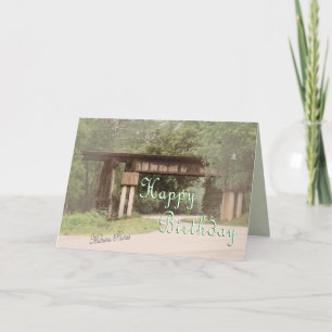 Old Railroad Trestle Birthday-customize Card