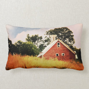 Old Red Barn Lumbar Pillow