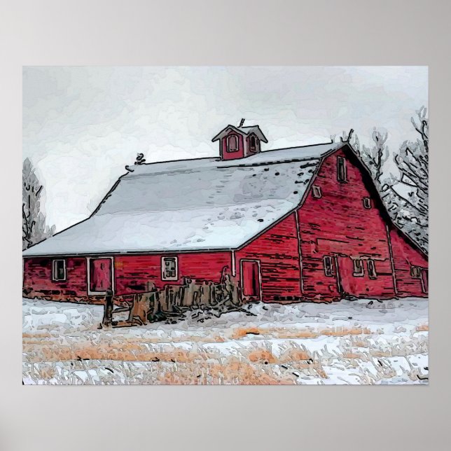 Old Red Barn Poster (Front)