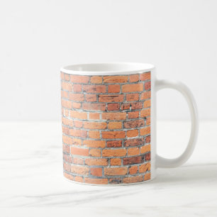 Old red brick wall texture coffee mug