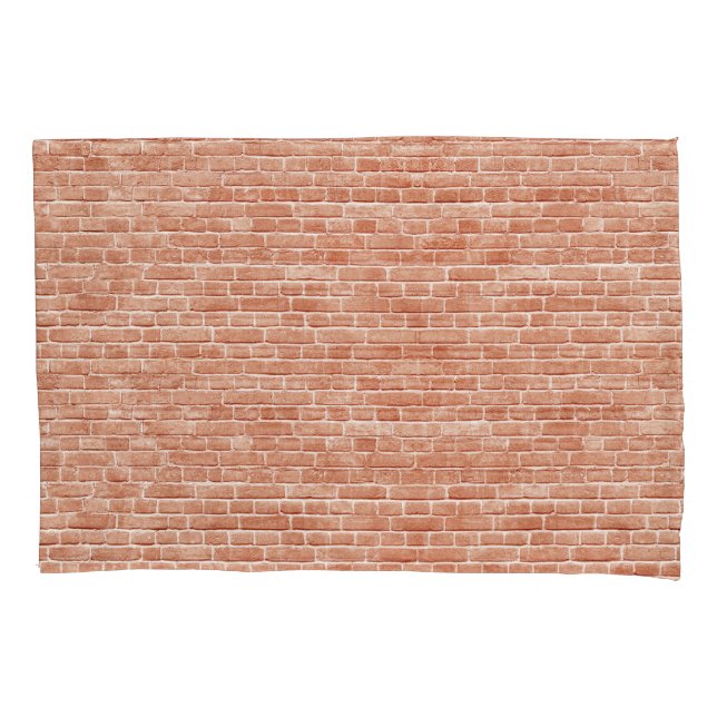 Old red brick wall texture. pillowcase (Front)