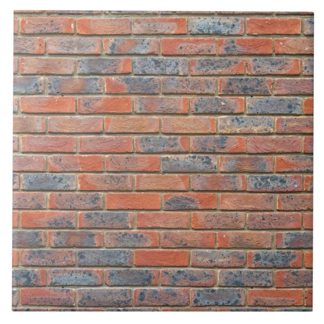 Old red brick wall texture tile (Front)