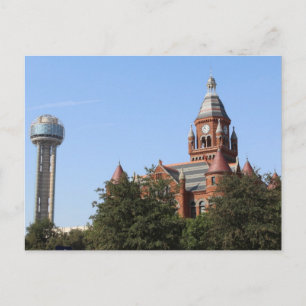 Old Red Courthouse and Reunion Tower # 2 Postcard